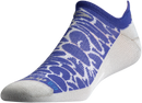 Running Lite-Mesh Sock No Show Tab - Floral Lilac / Gray - Previous Model - DISCONTINUED