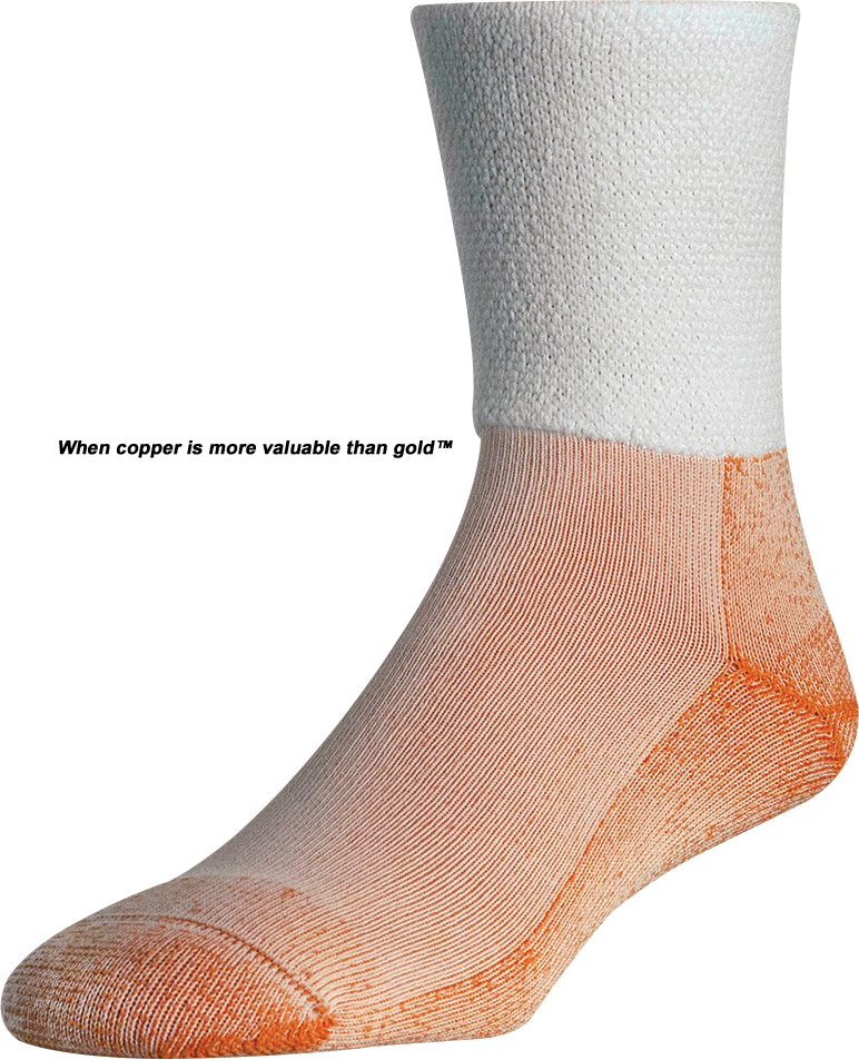 AVAL® ACTIVE Diabetic Crew Socks - When copper is more valuable than gold™
