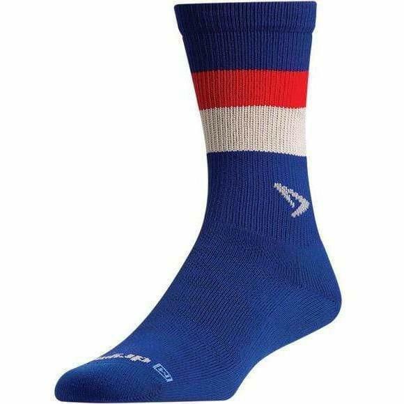 Running Lite-Mesh Sock Crew - Royale w/Red & White Stripes - Previous Models - DISCONTINUED