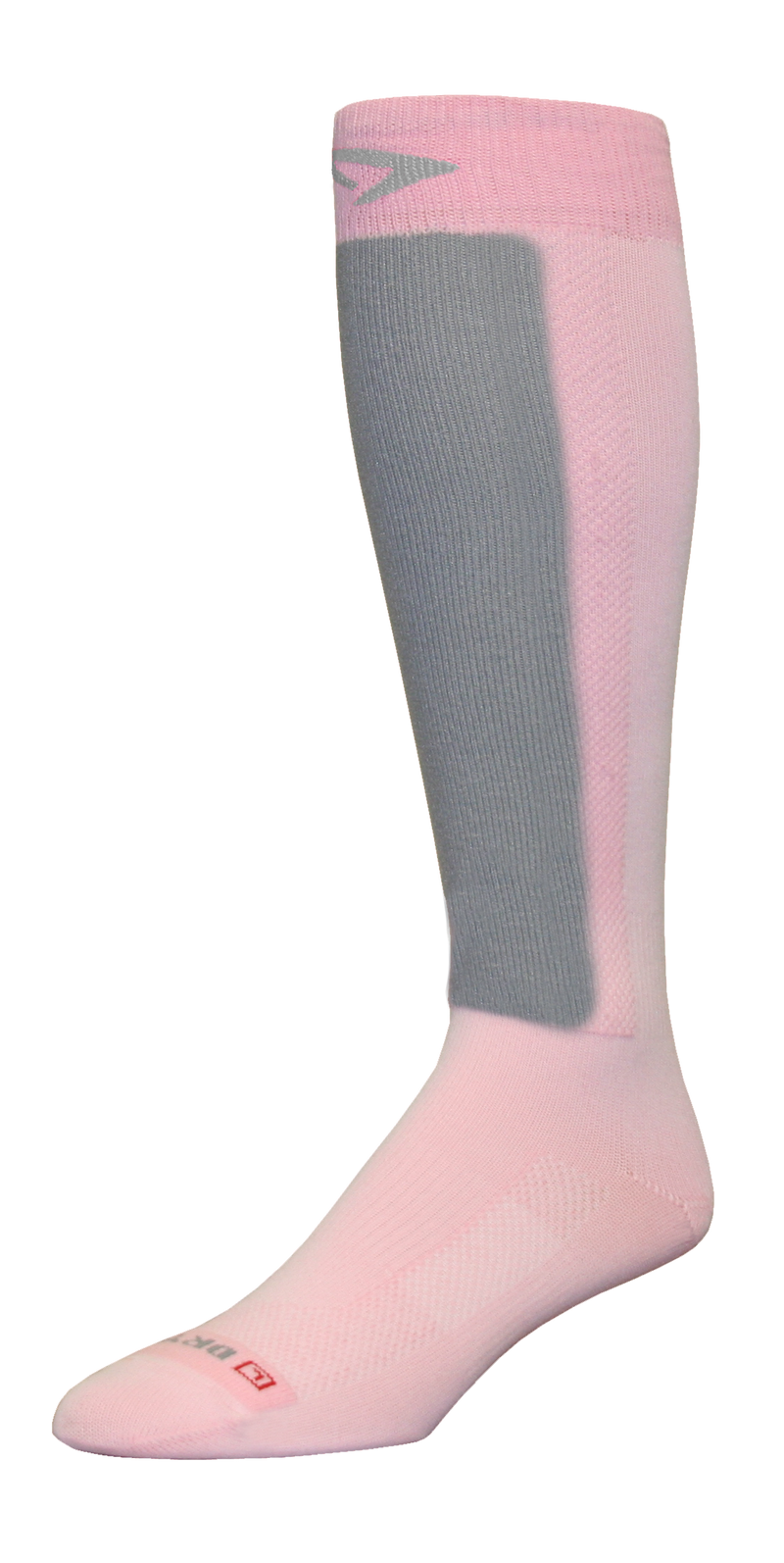 Ultra Thin Skiing Sock Over the Calf -  Pink / Lite Gray - DISCONTINUED