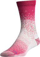 Thin Running Sock Crew - Oct Pink / White - DISCONTINUED